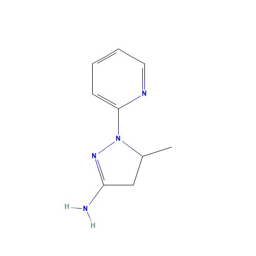 3-methyl-2-pyridin-2-yl-3,4-dihydropyrazol-5-amine (CAS: 85964-19-8) - Related Chemical Product
