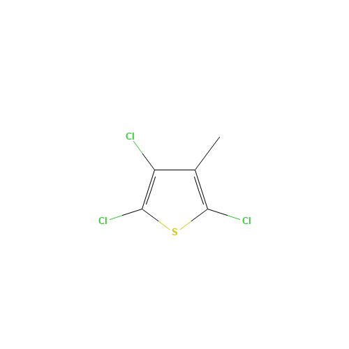 2,3,5-trichloro-4-methylthiophene (CAS: 136877-24-2) - Chemical Structure and Molecular Formula 
