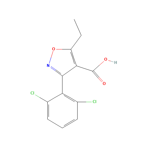 3-(2,6-dichlorophenyl)-5-ethyl-1,2-oxazole-4-carboxylic acid (CAS: 286435-86-7) - Related Chemical Product