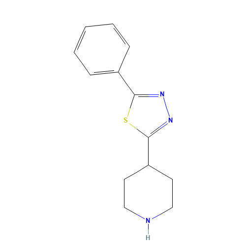 2-phenyl-5-piperidin-4-yl-1,3,4-thiadiazole (CAS: 933731-05-6) - Related Chemical Product