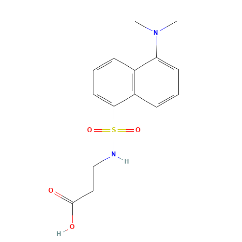cyclohexylazanium;3-[[5-(dimethylamino)naphthalen-1-yl]sulfonylamino]propanoate (CAS: 1093-97-6) - Chemical Structure and Molecular Formula 