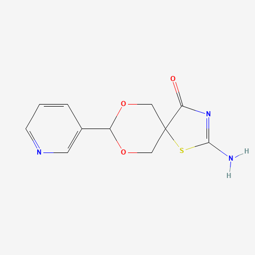 2-amino-8-pyridin-3-yl-7,9-dioxa-1-thia-3-azaspiro[4.5]dec-2-en-4-one (CAS: 312608-26-7) - Related Chemical Product