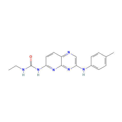 1-ethyl-3-[3-(4-methylanilino)pyrido[2,3-b]pyrazin-6-yl]urea (CAS: 938444-93-0) - Related Chemical Product