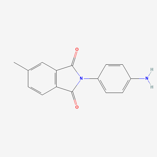 2-(4-aminophenyl)-5-methylisoindole-1,3-dione (CAS: 1098352-79-4) - Chemical Structure and Molecular Formula 