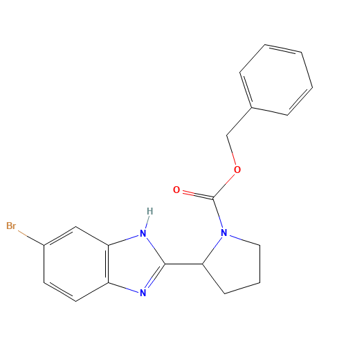 benzyl 2-(6-bromo-1H-benzimidazol-2-yl)pyrrolidine-1-carboxylate (CAS: 1031747-50-8) - Related Chemical Product