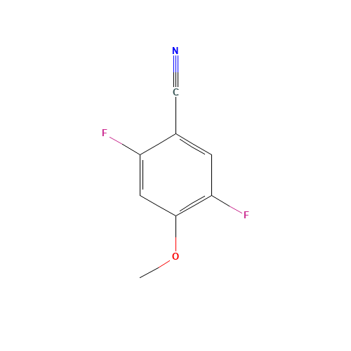 2,5-difluoro-4-methoxybenzonitrile (CAS: 1007605-44-8) - Chemical Structure and Molecular Formula 