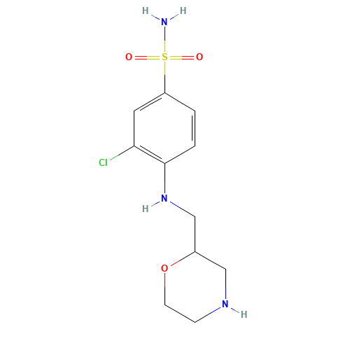 3-chloro-4-(morpholin-2-ylmethylamino)benzenesulfonamide (CAS: 1257050-34-2) - Related Chemical Product