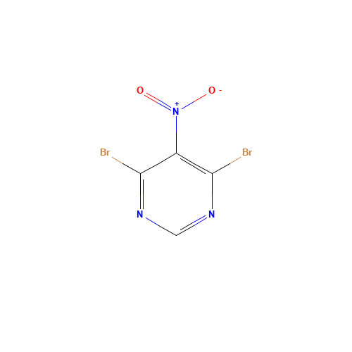 4,6-dibromo-5-nitropyrimidine (CAS: 1220634-13-8) - Chemical Structure and Molecular Formula 