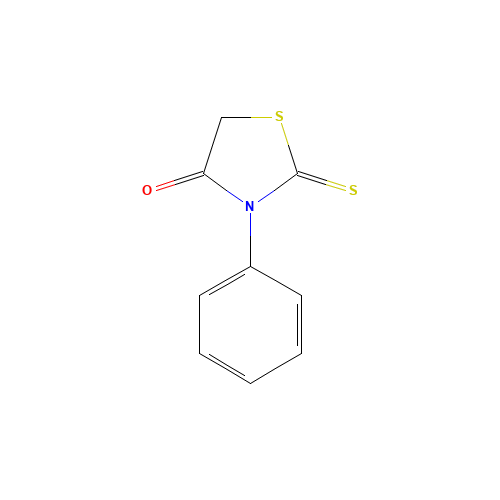 3-phenyl-2-sulfanylidene-1,3-thiazolidin-4-one (CAS: 1457-46-1) - Related Chemical Product