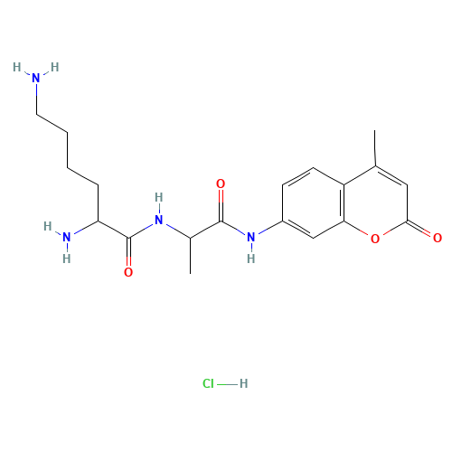 2,6-diamino-N-[1-[(4-methyl-2-oxochromen-7-yl)amino]-1-oxopropan-2-yl]hexanamide;hydrochloride (CAS: 103404-62-2) - Related Chemical Product