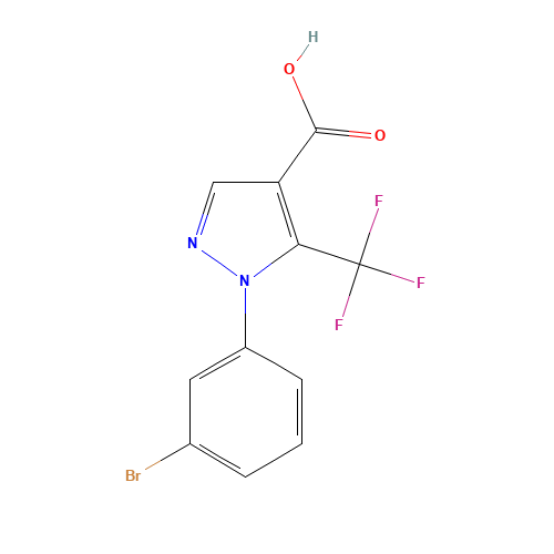 1-(3-bromophenyl)-5-(trifluoromethyl)pyrazole-4-carboxylic acid (CAS: 1156995-17-3) - Related Chemical Product