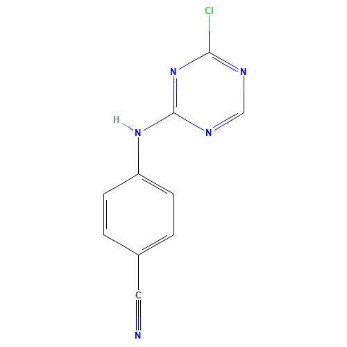 4-[(4-chloro-1,3,5-triazin-2-yl)amino]benzonitrile (CAS: 267240-51-7) - Related Chemical Product