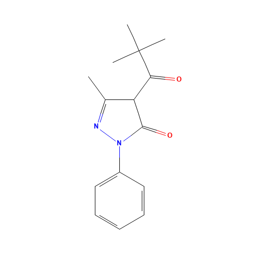 4-(2,2-dimethylpropanoyl)-5-methyl-2-phenyl-4H-pyrazol-3-one (CAS: 188432-24-8) - Related Chemical Product