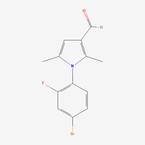 1-(4-bromo-2-fluorophenyl)-2,5-dimethylpyrrole-3-carbaldehyde (CAS: 428495-37-8) - Related Chemical Product