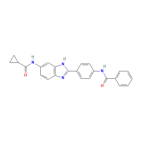 N-[4-[6-(cyclopropanecarbonylamino)-1H-benzimidazol-2-yl]phenyl]benzamide (CAS: 1261268-99-8) - Related Chemical Product