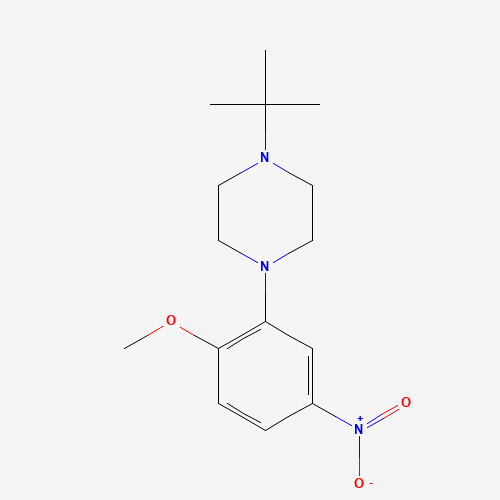 1-tert-butyl-4-(2-methoxy-5-nitrophenyl)piperazine (CAS: 177488-99-2) - Related Chemical Product