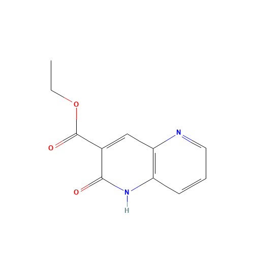 ethyl 2-oxo-1H-1,5-naphthyridine-3-carboxylate (CAS: 55234-61-2) - Chemical Structure and Molecular Formula 