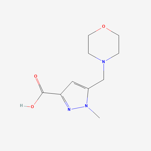 1-methyl-5-(morpholin-4-ylmethyl)pyrazole-3-carboxylic acid (CAS: 1198439-06-3) - Related Chemical Product