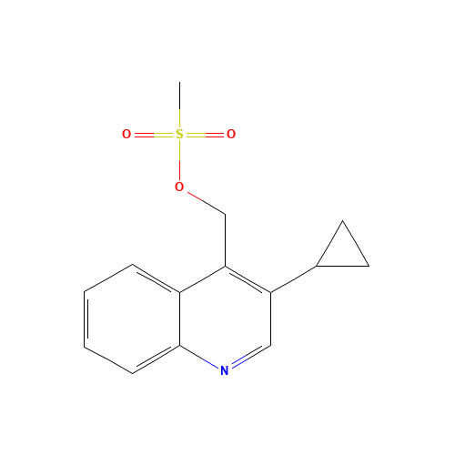(3-cyclopropylquinolin-4-yl)methyl methanesulfonate (CAS: 1539309-70-0) - Related Chemical Product