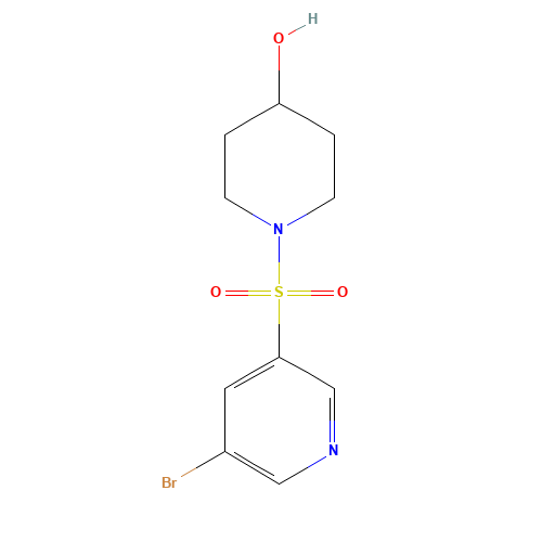 1-(5-bromopyridin-3-yl)sulfonylpiperidin-4-ol (CAS: 1086064-87-0) - Related Chemical Product