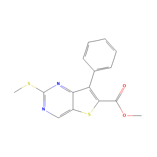methyl 2-methylsulfanyl-7-phenylthieno[3,2-d]pyrimidine-6-carboxylate (CAS: 1462949-88-7) - Related Chemical Product