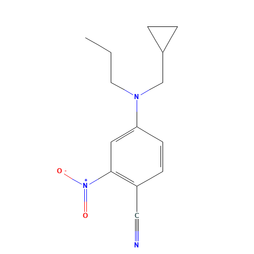 4-[cyclopropylmethyl(propyl)amino]-2-nitrobenzonitrile (CAS: 821776-44-7) - Related Chemical Product