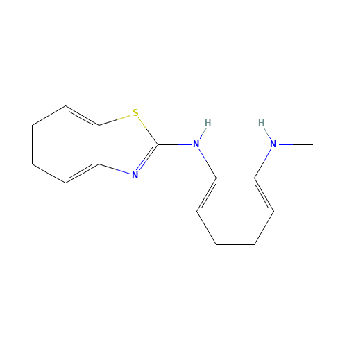 2-N-(1,3-benzothiazol-2-yl)-1-N-methylbenzene-1,2-diamine (CAS: 1244036-54-1) - Chemical Structure and Molecular Formula 