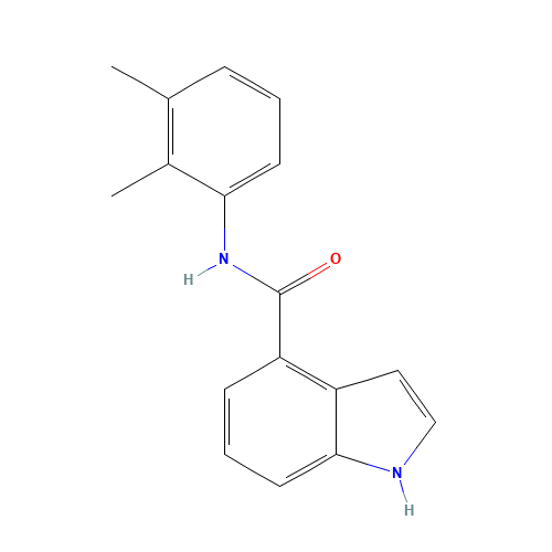 N-(2,3-dimethylphenyl)-1H-indole-4-carboxamide (CAS: 183270-24-8) - Chemical Structure and Molecular Formula 
