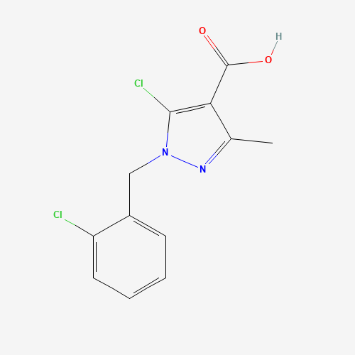 5-chloro-1-[(2-chlorophenyl)methyl]-3-methylpyrazole-4-carboxylic acid (CAS: 956374-18-8) - Related Chemical Product