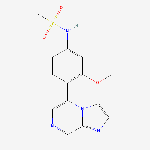 N-(4-imidazo[1,2-a]pyrazin-5-yl-3-methoxyphenyl)methanesulfonamide (CAS: 1357094-43-9) - Related Chemical Product
