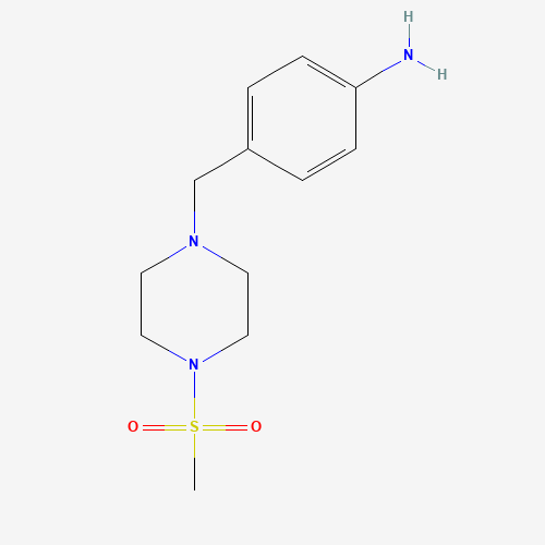 4-[(4-methylsulfonylpiperazin-1-yl)methyl]aniline (CAS: 328058-21-5) - Related Chemical Product