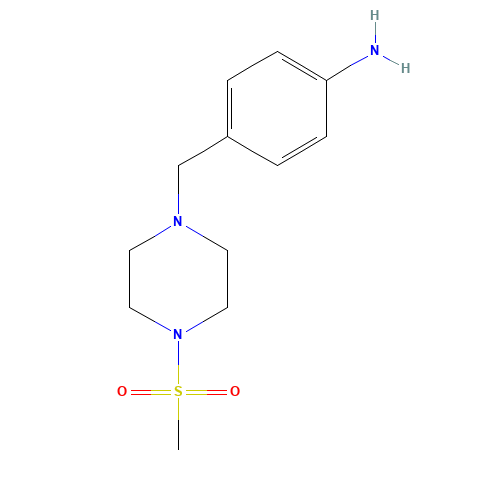4-[(4-methylsulfonylpiperazin-1-yl)methyl]aniline (CAS: 328058-21-5) - Related Chemical Product
