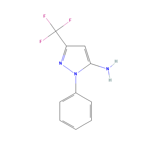 2-phenyl-5-(trifluoromethyl)pyrazol-3-amine (CAS: 182923-55-3) - Related Chemical Product