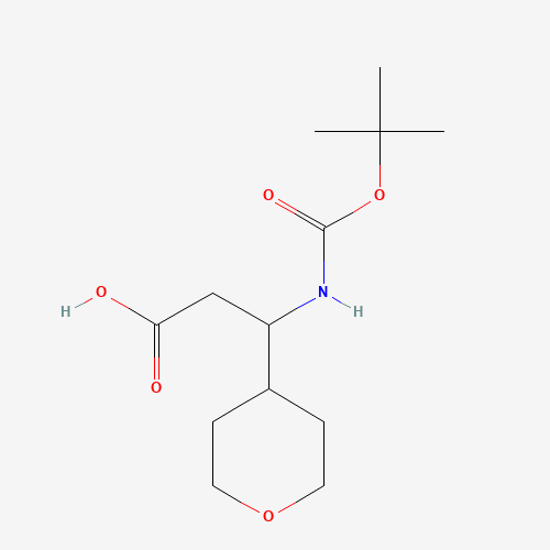 3-[(2-methylpropan-2-yl)oxycarbonylamino]-3-(oxan-4-yl)propanoic acid (CAS: 887588-90-1) - Related Chemical Product