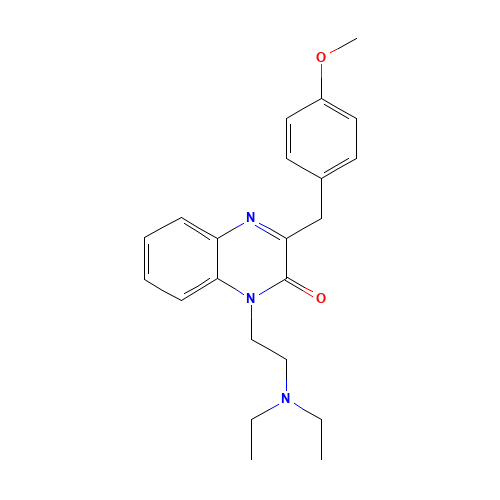 1-[2-(diethylamino)ethyl]-3-[(4-methoxyphenyl)methyl]quinoxalin-2-one (CAS: 23465-76-1) - Related Chemical Product