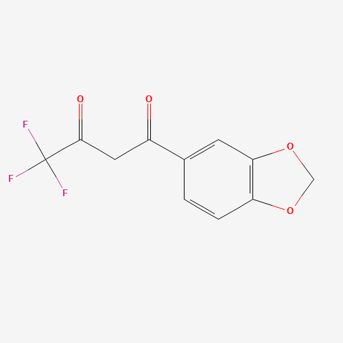 1-(1,3-benzodioxol-5-yl)-4,4,4-trifluorobutane-1,3-dione (CAS: 306935-39-7) - Related Chemical Product