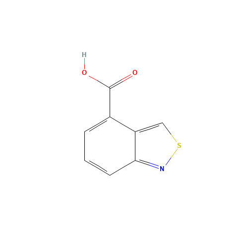 2,1-benzothiazole-4-carboxylic acid (CAS: 56910-99-7) - Chemical Structure and Molecular Formula 
