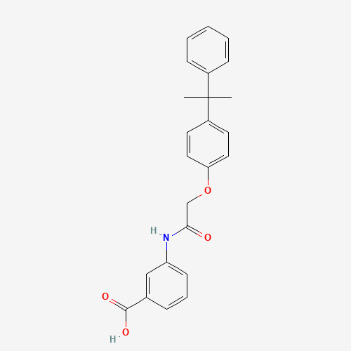 3-[[2-[4-(2-phenylpropan-2-yl)phenoxy]acetyl]amino]benzoic acid (CAS: 405924-15-4) - Related Chemical Product
