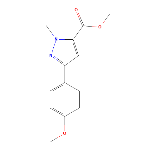 methyl 5-(4-methoxyphenyl)-2-methylpyrazole-3-carboxylate (CAS: 93618-52-1) - Related Chemical Product