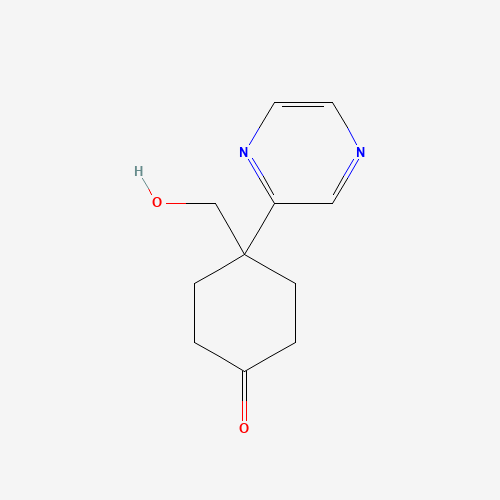 4-(hydroxymethyl)-4-pyrazin-2-ylcyclohexan-1-one (CAS: 960371-28-2) - Related Chemical Product