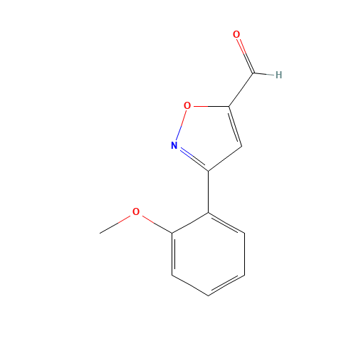 3-(2-methoxyphenyl)-1,2-oxazole-5-carbaldehyde (CAS: 808740-33-2) - Chemical Structure and Molecular Formula 