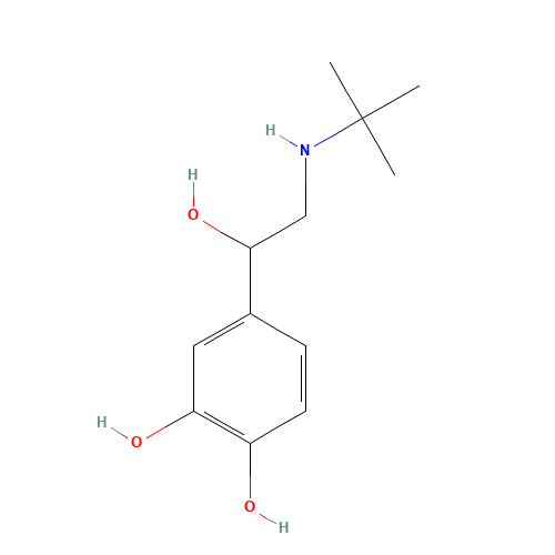 4-[2-(tert-butylamino)-1-hydroxyethyl]benzene-1,2-diol (CAS: 18866-78-9) - Related Chemical Product