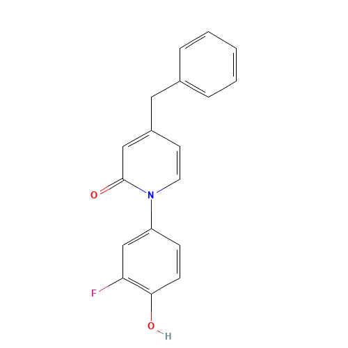 4-benzyl-1-(3-fluoro-4-hydroxyphenyl)pyridin-2-one (CAS: 960298-01-5) - Related Chemical Product