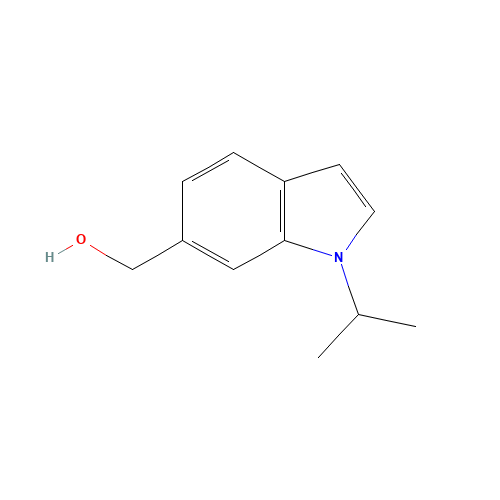 (1-propan-2-ylindol-6-yl)methanol (CAS: 202745-77-5) - Chemical Structure and Molecular Formula 