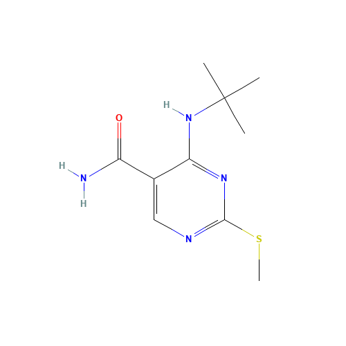 4-(tert-butylamino)-2-methylsulfanylpyrimidine-5-carboxamide (CAS: 1403864-79-8) - Related Chemical Product