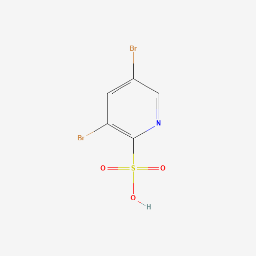 3,5-dibromopyridine-2-sulfonic acid (CAS: 856163-60-5) - Chemical Structure and Molecular Formula 