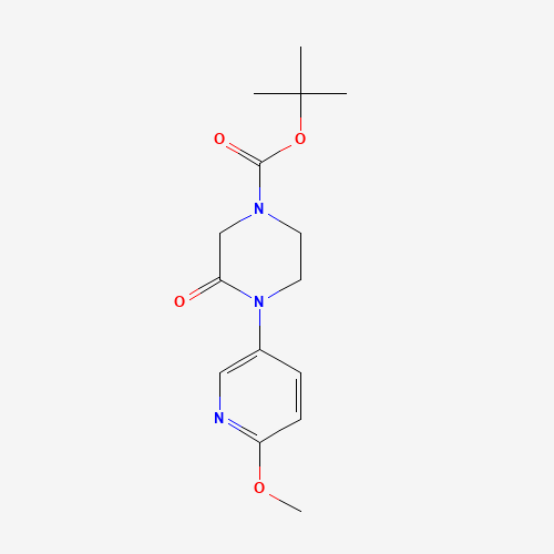 tert-butyl 4-(6-methoxypyridin-3-yl)-3-oxopiperazine-1-carboxylate (CAS: 1284249-96-2) - Related Chemical Product