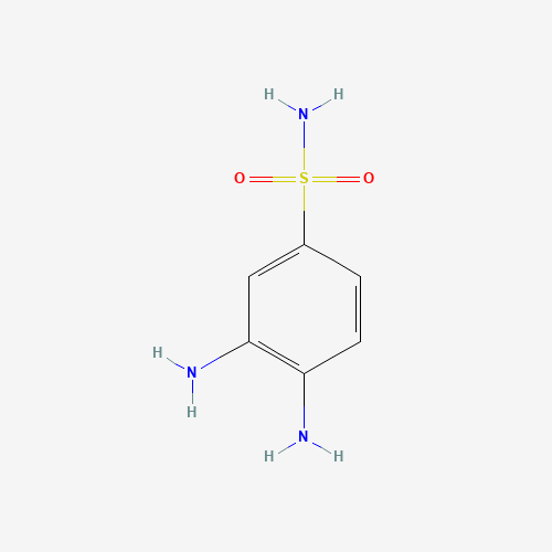 3,4-diaminobenzenesulfonamide (CAS: 2360-20-5) - Chemical Structure and Molecular Formula 