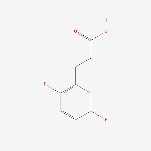 3-(2,5-difluorophenyl)propanoic acid (CAS: 130408-15-0) - Chemical Structure and Molecular Formula 