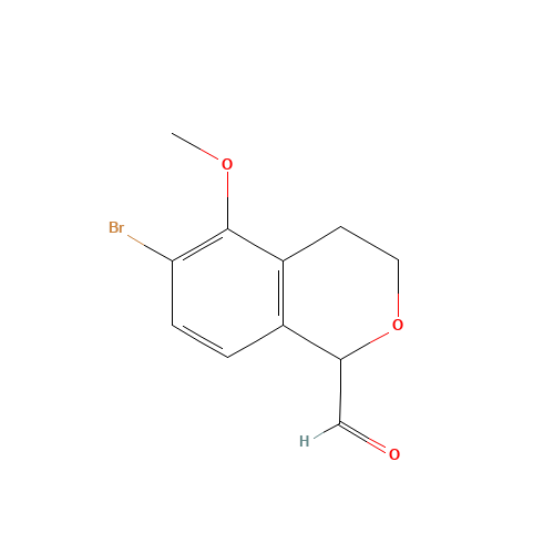6-bromo-5-methoxy-3,4-dihydro-1H-isochromene-1-carbaldehyde (CAS: 1255209-20-1) - Related Chemical Product